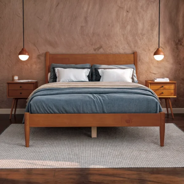 Ashlie Solid Wood Platform Bed