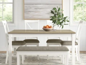 Atiqa 6 - Person Four Leg Dining Set