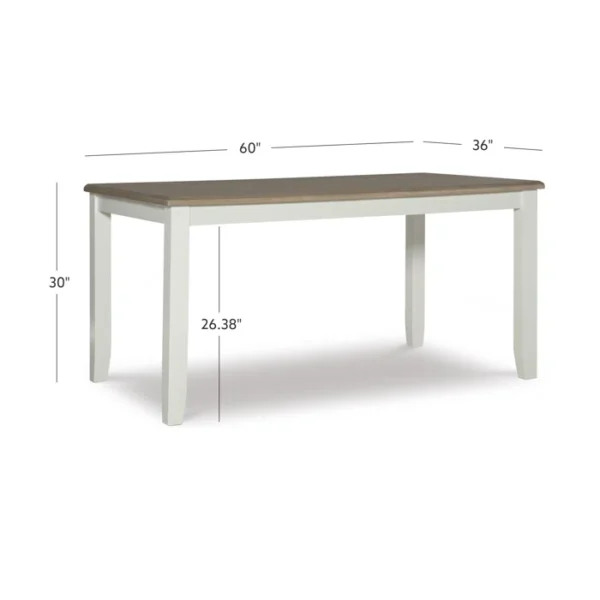 Atiqa 6 - Person Four Leg Dining Set - Image 4
