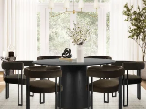 Carlen 6 - Person Round Dining Set