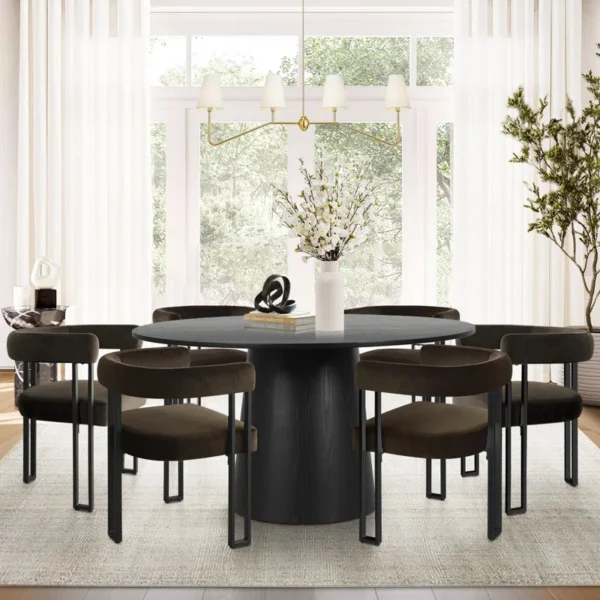 Carlen 6 - Person Round Dining Set
