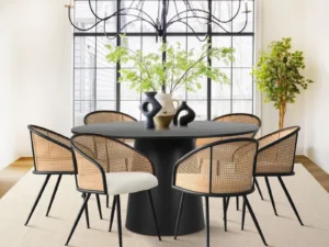 Cianne 6 - Person Round Dining Table Set