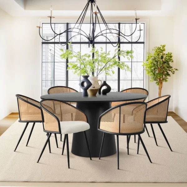 Cianne 6 - Person Round Dining Table Set
