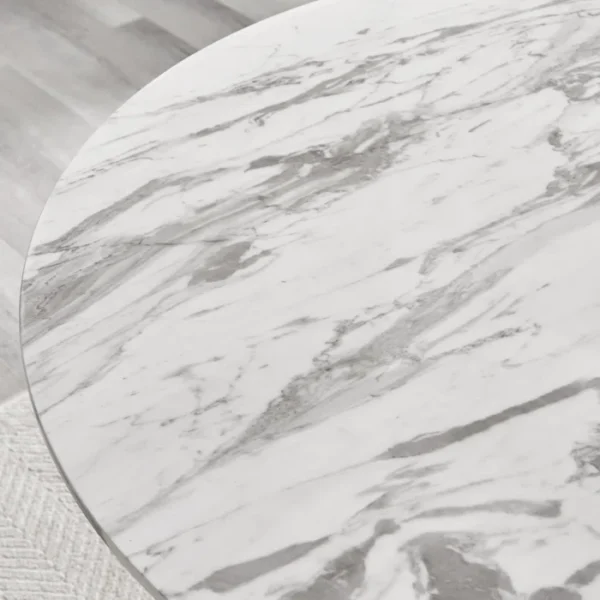 Edward Marble Effect Dining Table Set