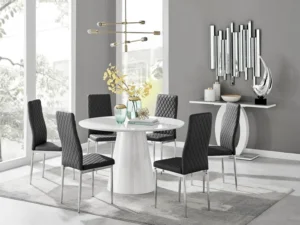 Edward Pedestal Dining Set